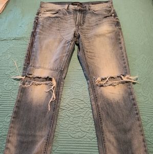 Men's distressed stack skinny denim jeans size 30-30 men